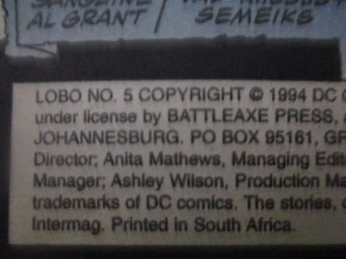 DC COMIC - LOBO -   1994