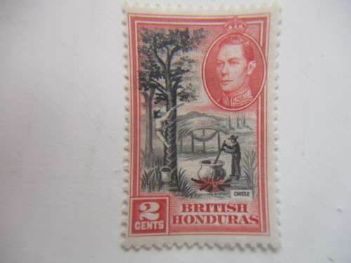 BRITISH HONDURAS UNUSED PREVIOUSLY MOUNTED STAMP