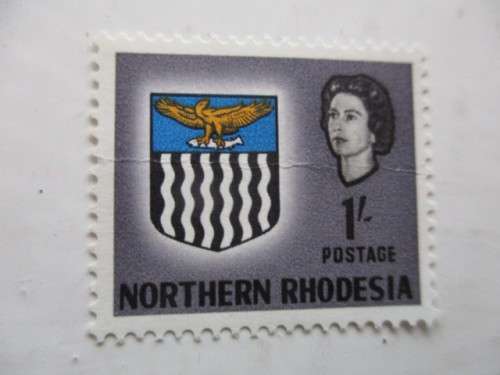 NORTHERN RHODESIA - 1963 COAT OF ARMS 1/d  MINT STAMP