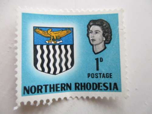 NORTHERN RHODESIA - 1963 COAT OF ARMS 1D  MINT STAMP