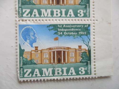 ZAMBIA LOT OF 4 MINT STAMPS -  1965