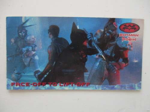 DC SKYBOX - WIDEVISION TRADING CARD  / BAT-MAN AND ROBIN NO. 6 / 1997