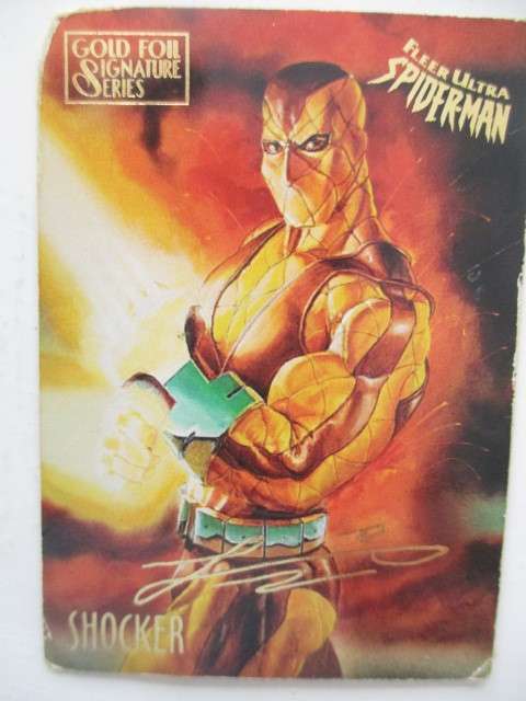 DC / MARVEL GOLD FOIL SIGNATURE SERIES FLEER ULTRA SHOCKER