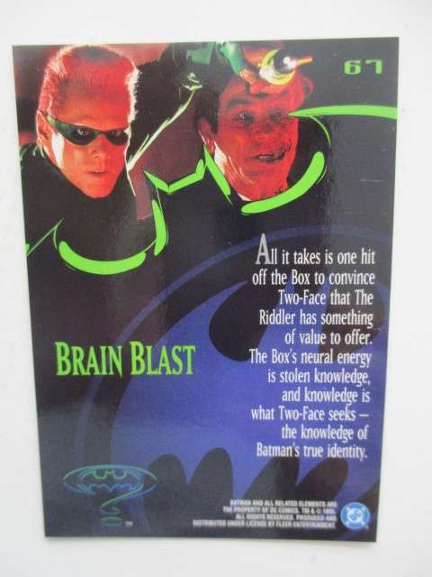 DC / MARVEL - FLEER ULTRA - TRADING CARD - BATMAN / BRAIN BLAST     95