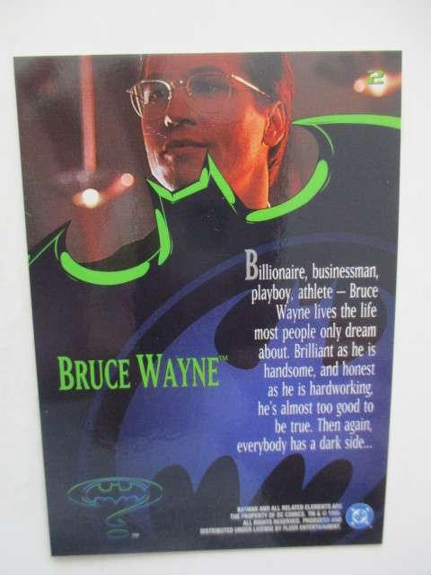 DC / MARVEL - FLEER ULTRA - TRADING CARD - BATMAN / BRUCE WAYNE      95