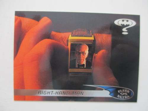 DC / MARVEL - FLEER ULTRA - TRADING CARD - BATMAN / RIGHT-HAND MAN 1995     95