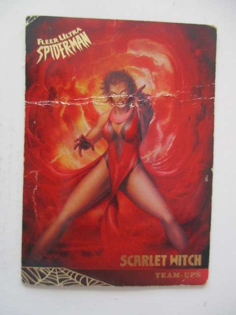 DC / MARVEL - FLEER ULTRA - TRADING CARD - SPIDER-MAN - SCARLET WITCH 1995