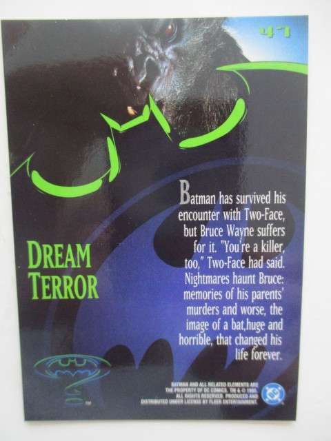 DC / MARVEL - FLEER ULTRA - TRADING CARD - BATMAN / DREAM TERROR 1995