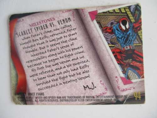 DC / MARVEL FLEER ULTRA SPIDER-MAN / THE EXILE RETURNS 1995