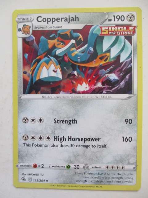 POKEMON CARD - COPPERAJAH  HP 190