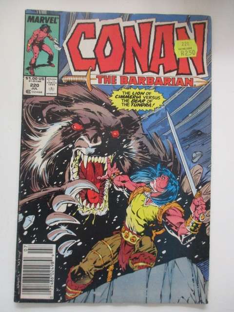 MARVEL COMICS - CONAN THE BARBARIAN -  VOL. 1 NO. 220  - 1989