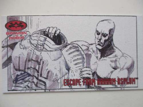 DC SKYBOX - WIDEVISION TRADING CARD  / BAT-MAN AND ROBIN STORY BOARDS / 1997