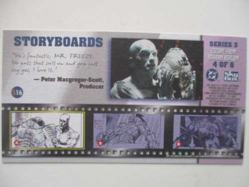 DC SKYBOX - WIDEVISION TRADING CARD  / BAT-MAN AND ROBIN STORY BOARDS / 1997
