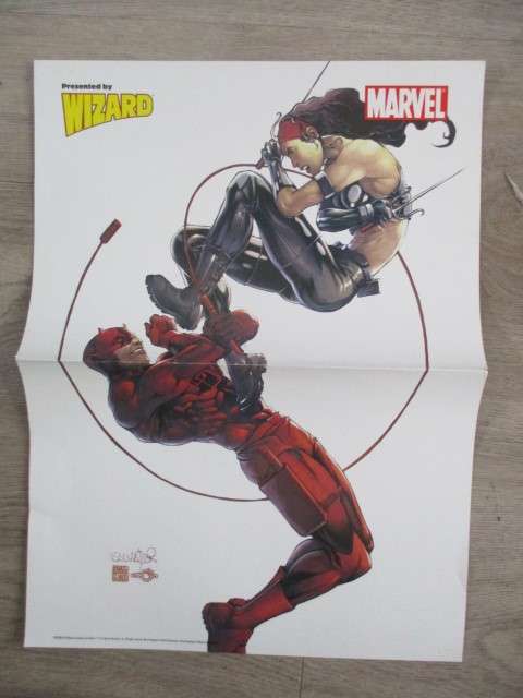 MARVEL POSTER PRESENTED  BY WIZARD 2 SIDED POSTER - 26 X  35 CM