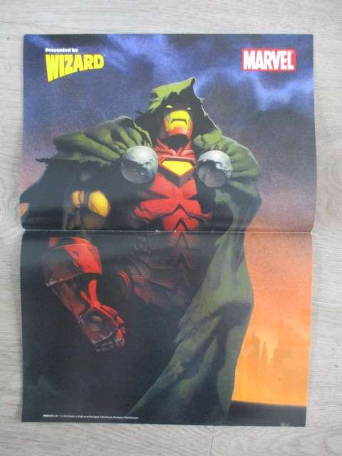 MARVEL POSTER PRESENTED  BY WIZARD 2 SIDED POSTER - 26 X  35 CM