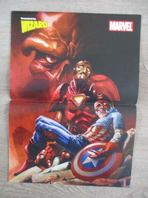 MARVEL POSTER PRESENTED  BY WIZARD 2 SIDED POSTER - 26 X  35 CM
