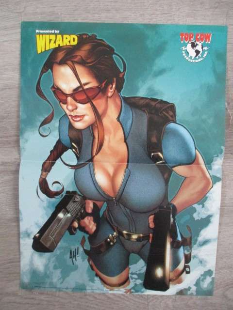 MARVEL POSTER PRESENTED  BY WIZARD 2 SIDED POSTER - 26 X  35 CM