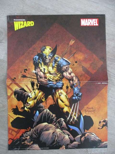 MARVEL POSTER PRESENTED  BY WIZARD 2 SIDED POSTER - 26 X  35 CM