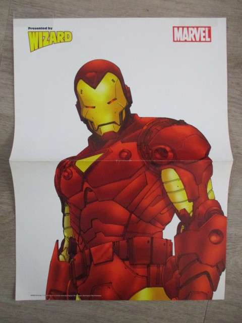 MARVEL POSTER PRESENTED  BY WIZARD 2 SIDED POSTER - 26 X  35 CM
