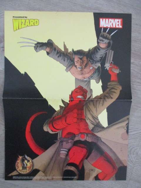 MARVEL POSTER PRESENTED  BY WIZARD 2 SIDED POSTER - 26 X  35 CM