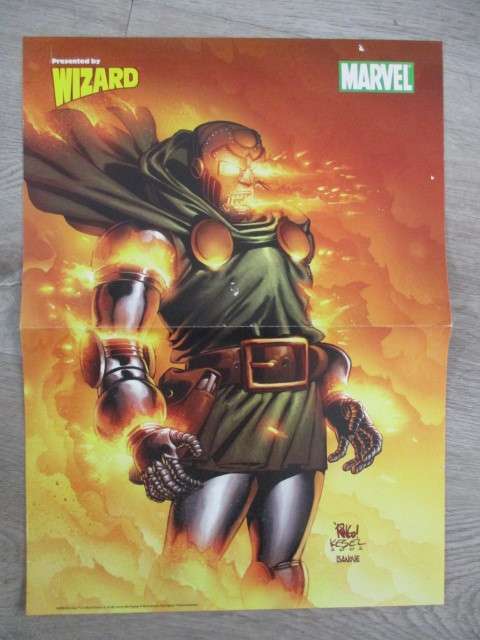 MARVEL POSTER PRESENTED  BY WIZARD 2 SIDED POSTER - 26 X  35 CM