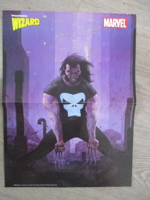 MARVEL POSTER PRESENTED  BY WIZARD 2 SIDED POSTER - 26 X  35 CM