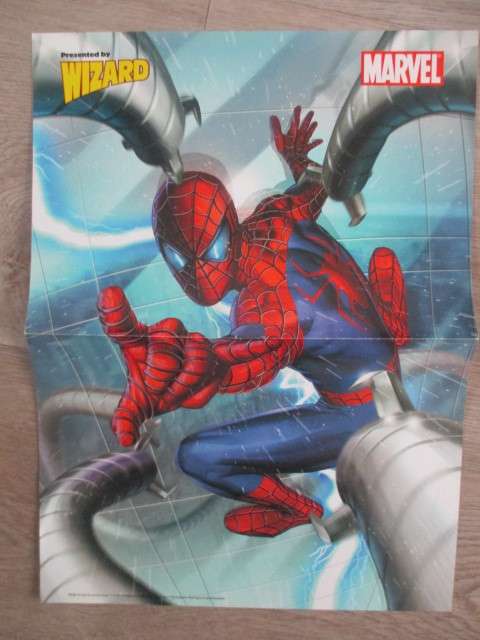 MARVEL POSTER PRESENTED  BY WIZARD 2 SIDED POSTER - 26 X  35 CM