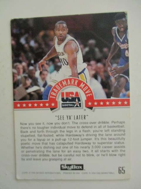 SKYBOX - USA BASKETBALL CARDS MAGIC ON - TIM HARDAWAY