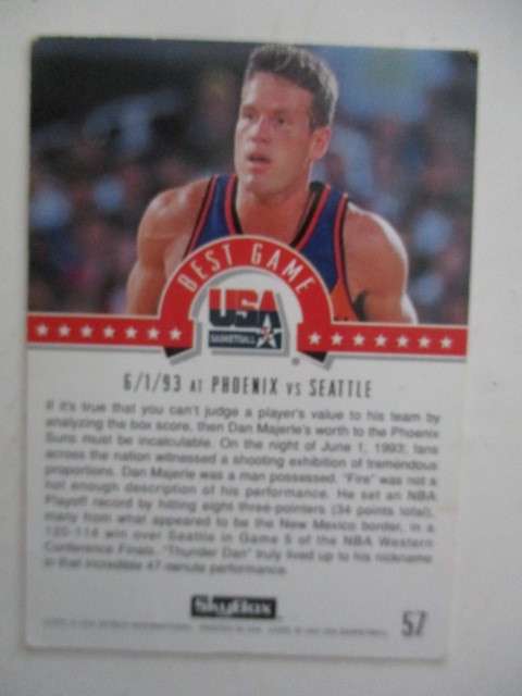 SKYBOX - USA BASKETBALL CARDS MAGIC ON - DAN MAJERLE