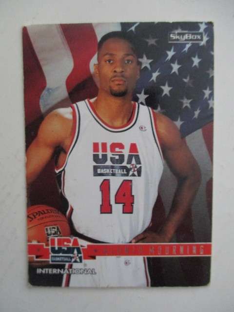 SKYBOX - USA BASKETBALL CARDS MAGIC ON - ALONZO MOURNING