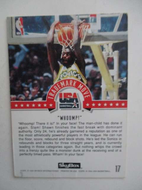 SKYBOX - USA BASKETBALL CARDS MAGIC ON - SHAWN KEMP