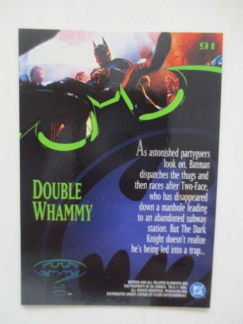 DC /  MARVEL - FLEER  ULTRA 1995 BATMAN -  DOUBLE WHAMMY