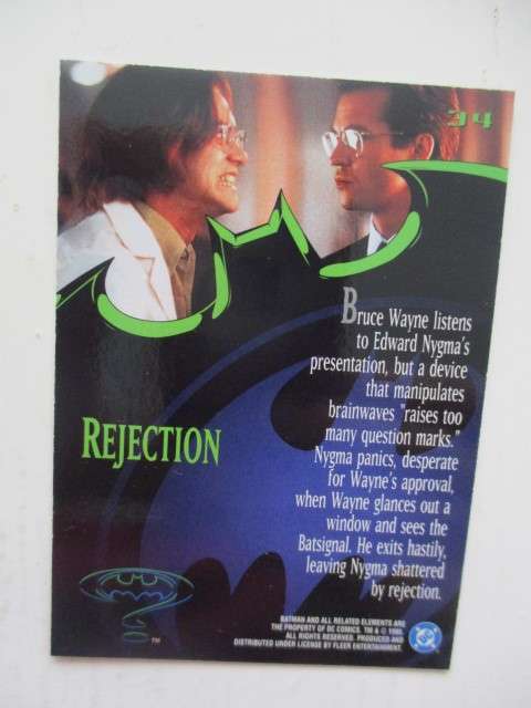 DC /  MARVEL - FLEER  ULTRA 1995 BATMAN -  REJECTION