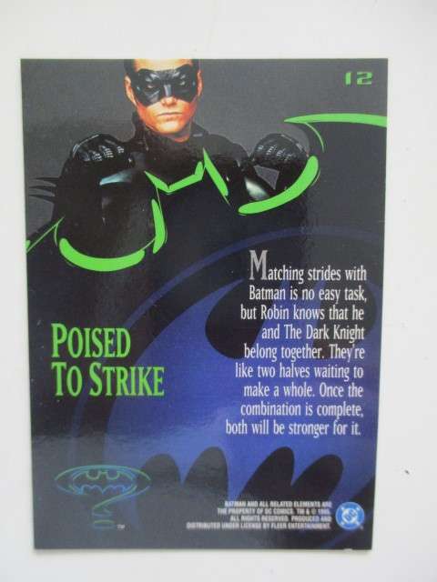 DC /  MARVEL - FLEER  ULTRA 1995 BATMAN -  POISED TO STRIKE