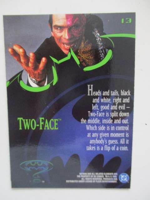 DC/ MARVEL-  - FLEER ULTRA 1995 - BATMAN -  TWO-FACE