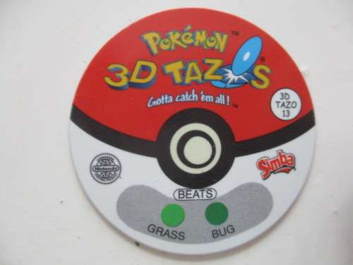 TAZOS POKEMON - 3D HOLOGRAPHIC TAZOS  4 PIECES