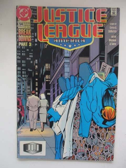 DC COMICS - JUSTICE LEAGUE -  NO. 54 - 1991  NEAR MINT CONDITION