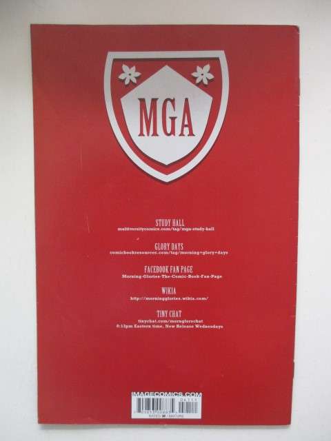 IMAGE COMICS - MORNING GLORIES  NO. 41  - 2014 - GREAT DETAIL