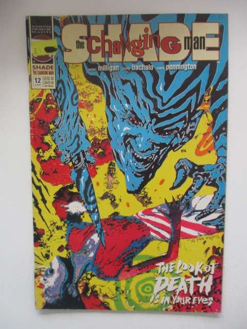 DC COMICS - SHADE - THE CHANGING MAN - NO. 12 - 1991  LOVELY CONDITION