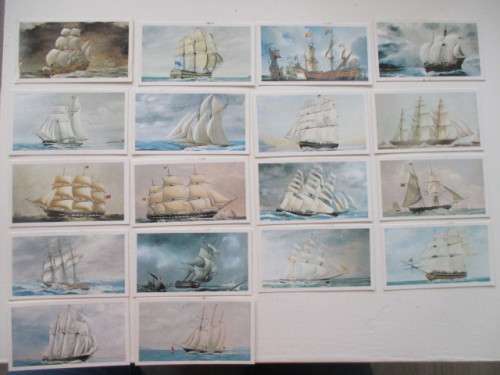 DONCELLA CORONETS CIGAR / CIGARETTE CARDS IN ORIGINAL BOX - SAILING SHIPS