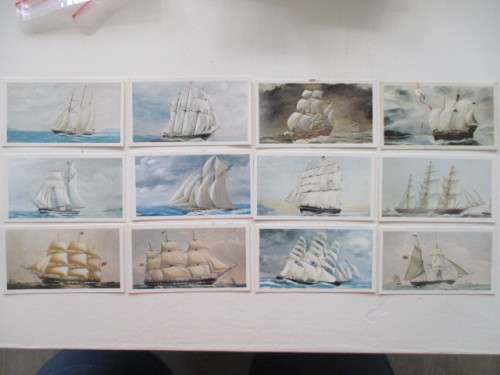 DONCELLA CORONETS CIGAR / CIGARETTE CARDS IN ORIGINAL BOX - SAILING SHIPS