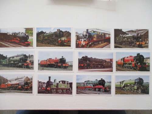 DONCELLA CORONETS CIGAR / CIGARETTE CARDS IN ORIGINAL BOX - STEAM TRAINS