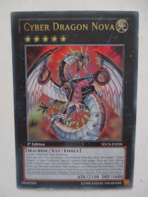 YU-GI-OH - FIRST EDITION - 1996  CYBER DRAGON NOVA HOLO FOIL