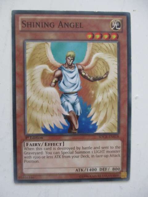 YU-GI-OH TRADING CARD - SHINING ANGEL -  FROM 1ST EDITION