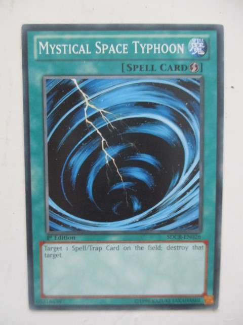 YU-GI-OH TRADING CARD - MYSTICAL  SPACE TYPHOON - FROM 1ST EDITION