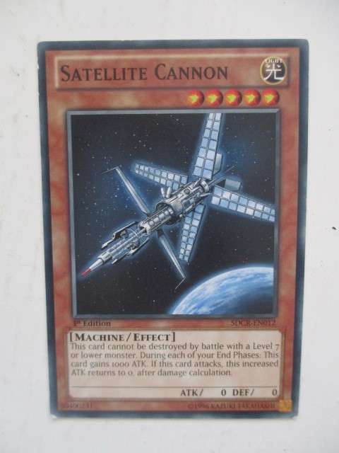 YU-GI-OH TRADING CARD -  SATELITE CANNON - FROM 1ST  EDITION