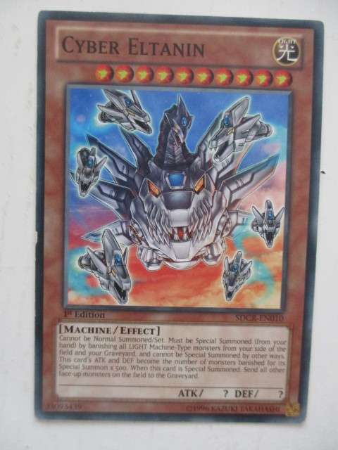 YU-GI-OH  TRADING CARD - CYBER ELTANIN / 1ST EDITION