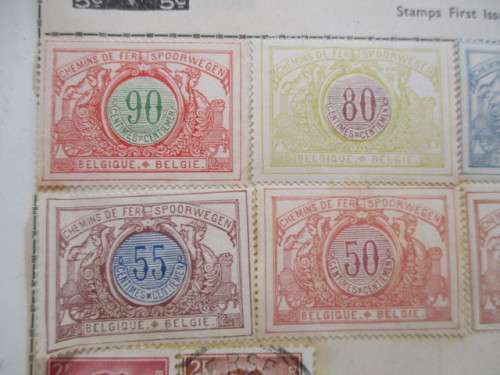BELGIUM RAILWAY STAMPS UNUSED MOUNTED 1902