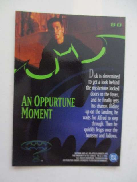 DC / MARVEL TRADING CARD  / FLEER ULTRA 95 BATMAN / AN OPPORTUNE MOMENT