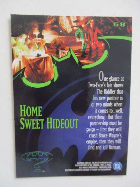 DC / MARVEL TRADING CARD  BATMAN - BYE-BYE BATCAVE